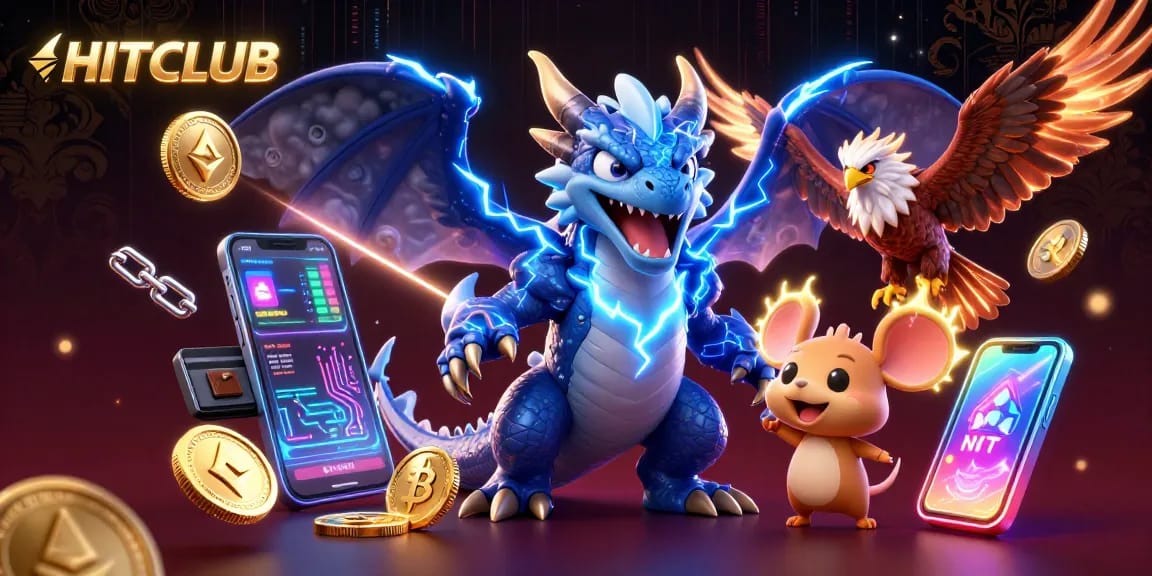 Engage with HITCLUB's vibrant gaming experience, showcasing thrilling 3D characters in action.