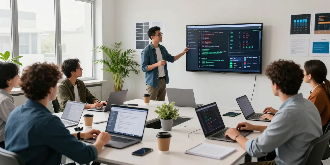 Waygrid developers collaborating on API management in a modern workspace