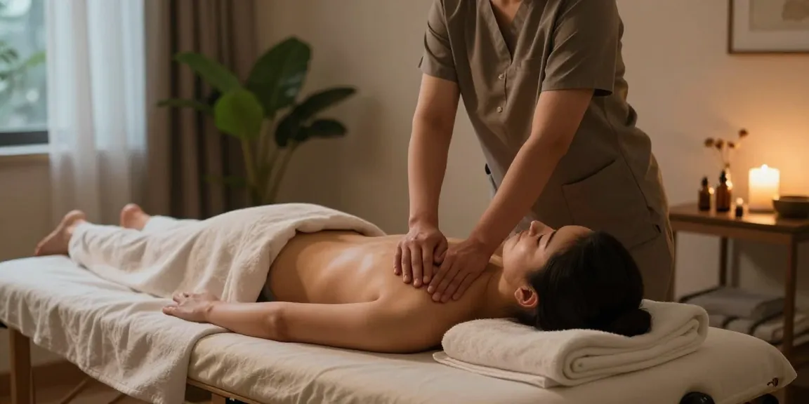 Experience 시흥출장안마 in a calming home massage environment.