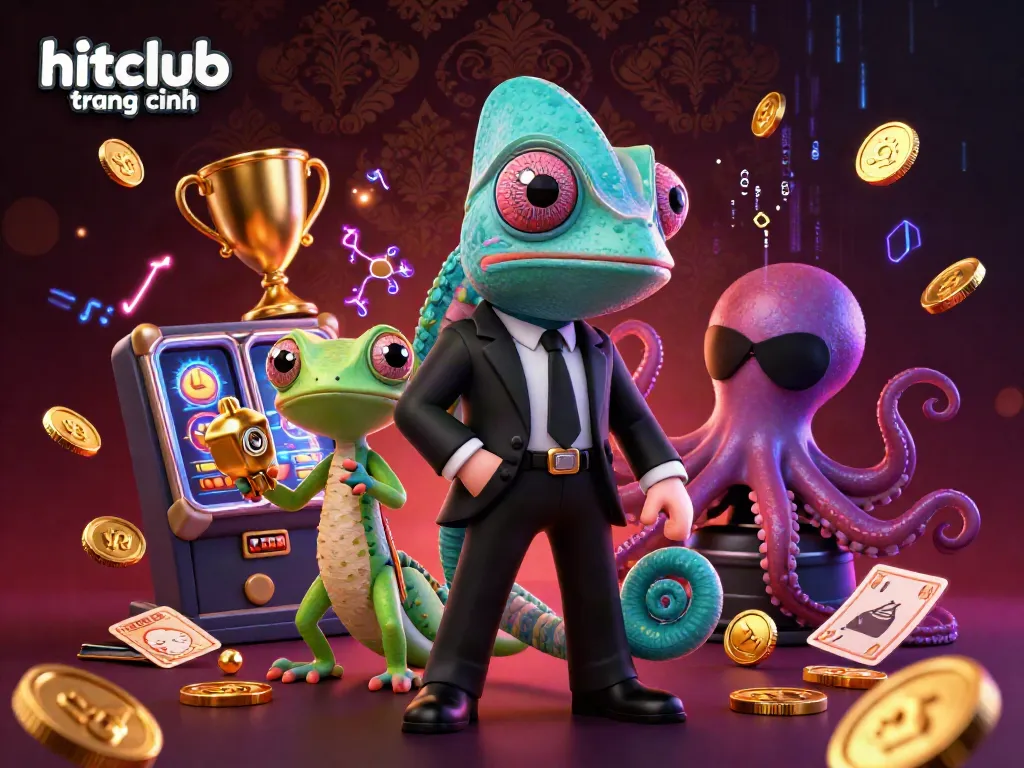 Experience the thrill at hitclub trang chính with thrilling jackpots and dynamic games showcased in a vibrant casino scene.