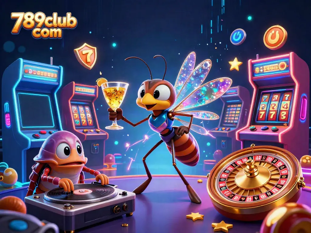 Engage with stunning gameplay at 789club com where a frozen mosquito is revived as a vibrant casino mascot.