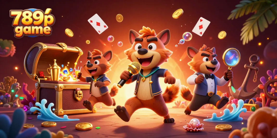 Experience the thrilling 789p game as hyenas entertain in a vibrant casino scene!