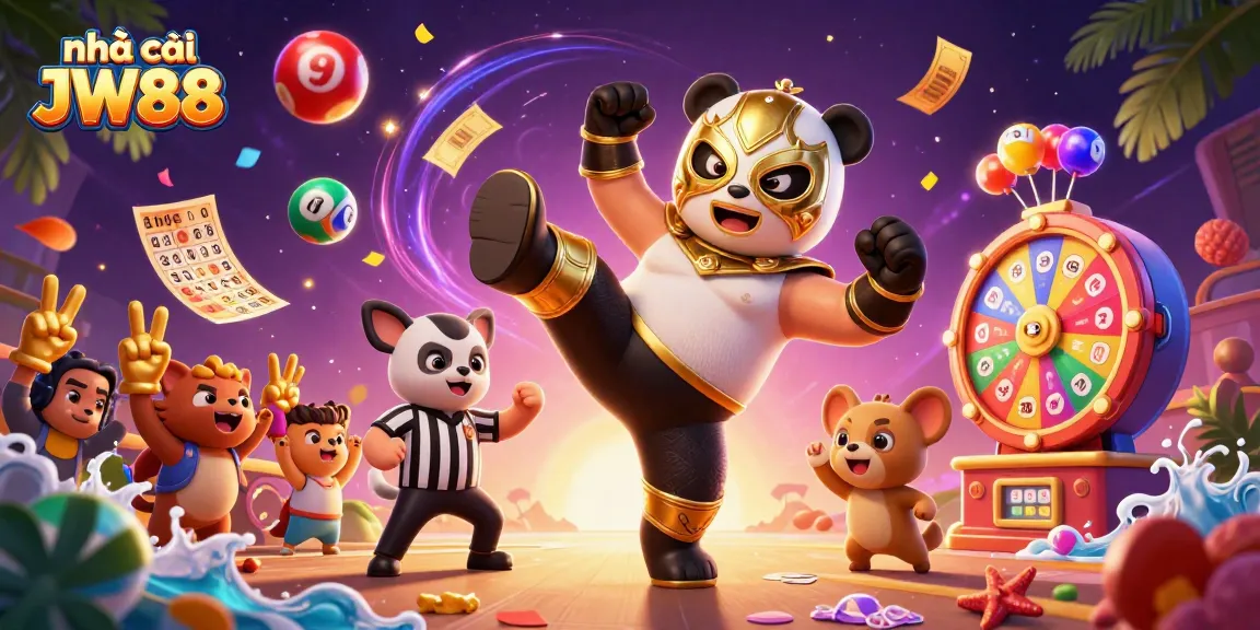 Join the excitement at nhà cái JW88 with action-packed gambling scenes and celebratory vibes.