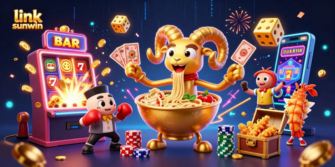 Experience thrilling gameplay with link sunwin in this vibrant 3D casino scene filled with action.
