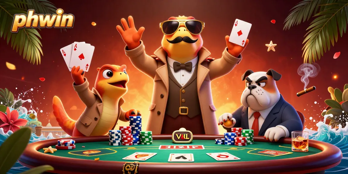 Join the fun at phwin with raptors in disguise as they ace their poker game at a VIP casino.