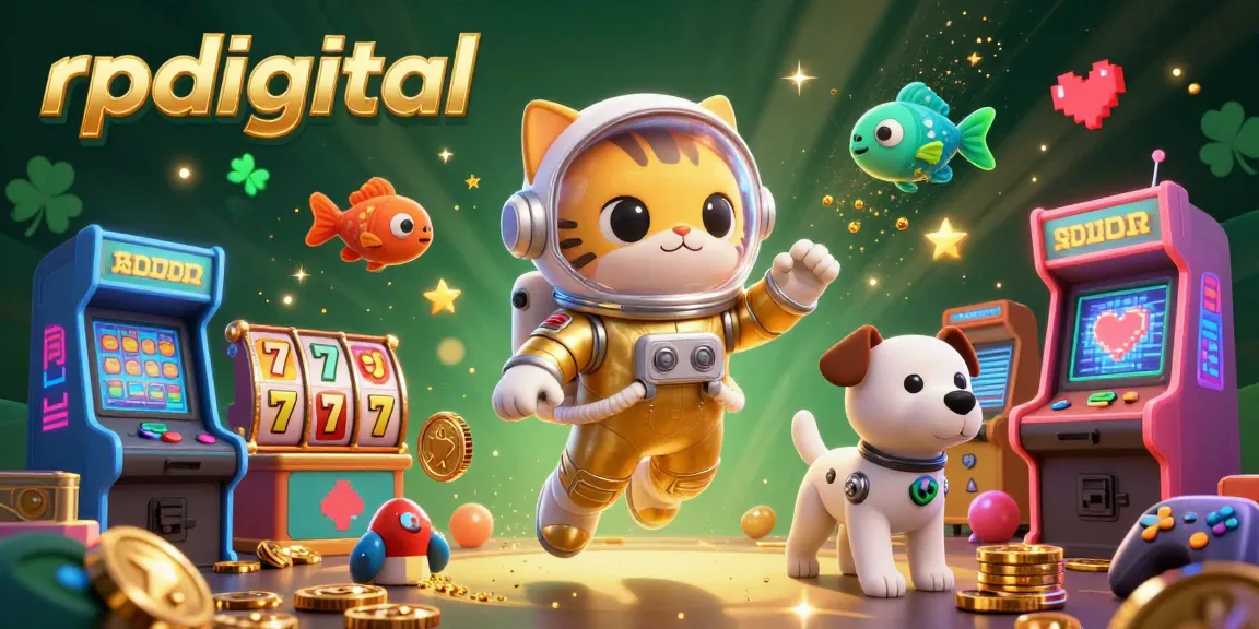 Spin the reels with rpdigital amidst a cosmic casino adventure featuring a space astronaut cat.